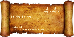 Luda Luca névjegykártya